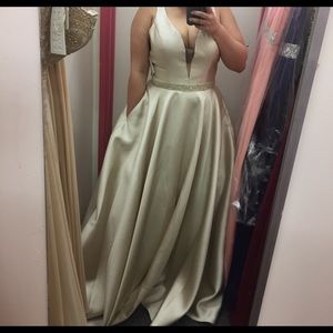 Champagne Ballgown Dress